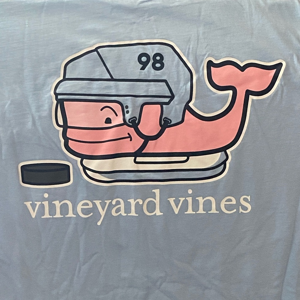 Vineyard Vines Hockey Whale Long Sleeve Tee